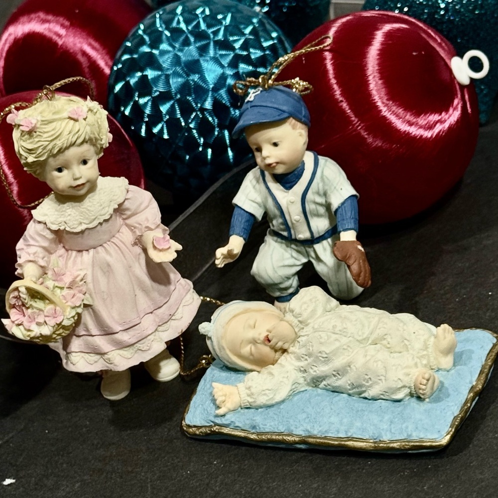 Ashton-Drake Heirloom Ornaments "Silent Night" "Suzanne" "Paul" by Yolanda Bello